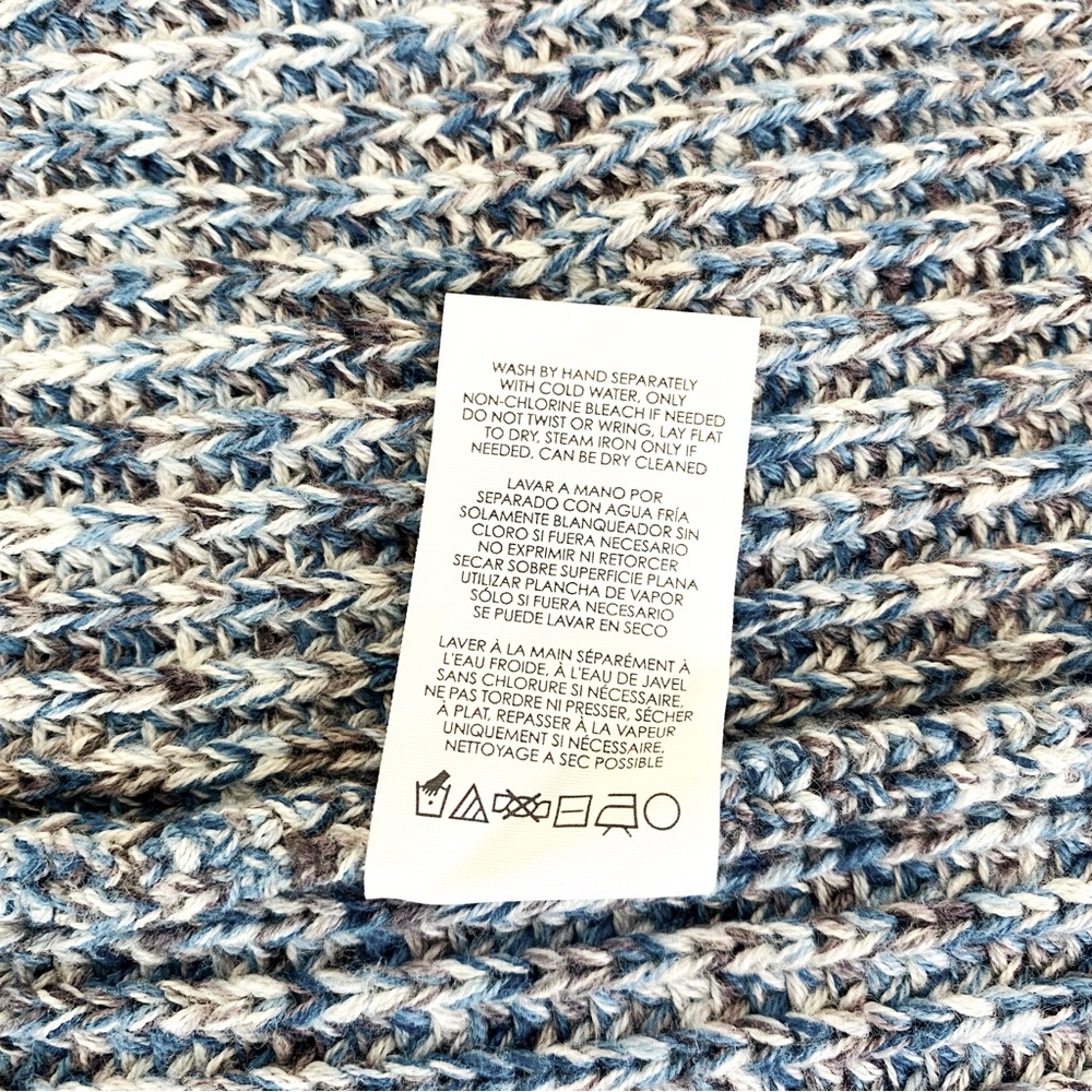 CAbi Light Blue Long Open-Knit Cardigan Vest - Picture 8 of 8